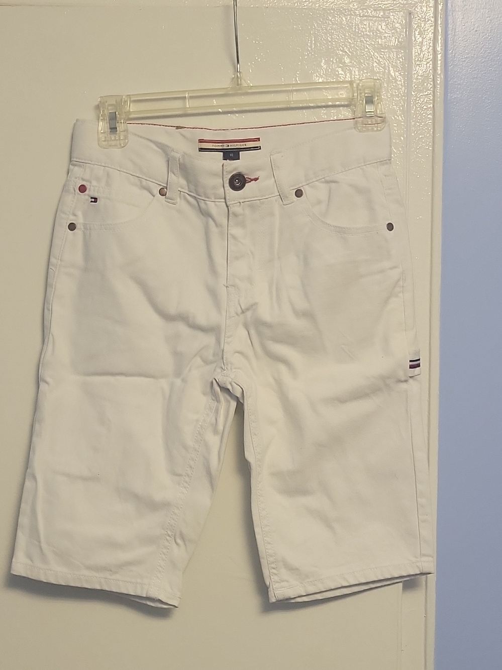 Tommy Hilfiger White Cotton Bermuda Shorts